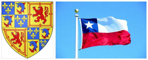Chile flag and coat of arms