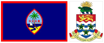 Guam flag and coat of arms