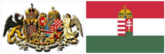 Hungary flag and coat of arms