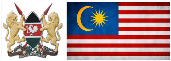Malaysia flag and coat of arms