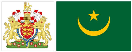 Mauritania flag and coat of arms
