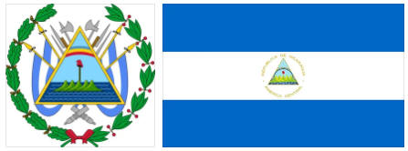 Nicaragua flag and coat of arms