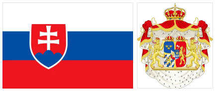 Slovakia flag and coat of arms