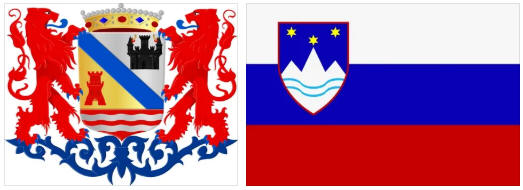 Slovenia flag and coat of arms