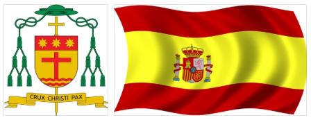 Spain flag and coat of arms