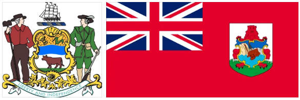 Tonga flag and coat of arms