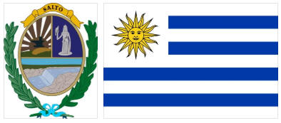 Uruguay flag and coat of arms