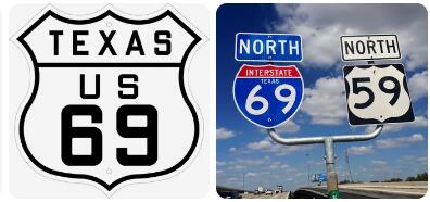 US 69 in Texas