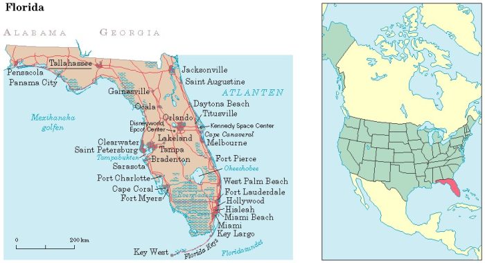 Florida Location Map