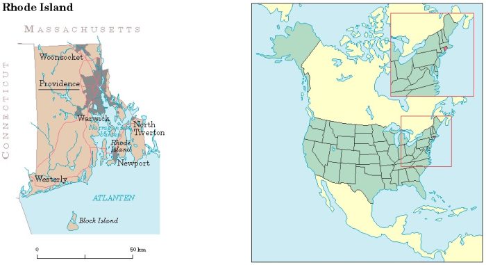 Rhode Island Location Map